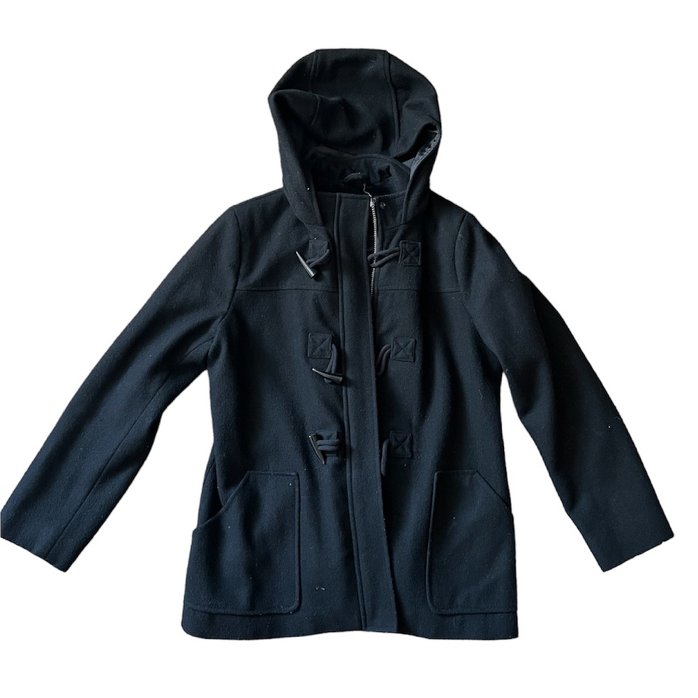 Women’s Merona Black Pea Coat with Toggles